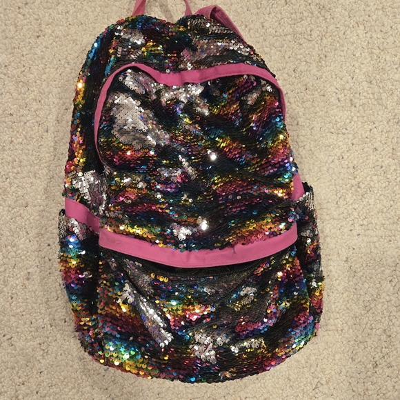Handbags - Multicolor Sequin Backpack